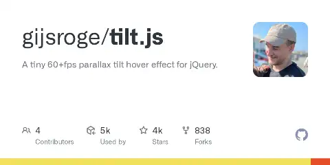 Preview of Tilt.js