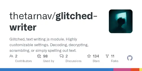 glitched-writer preview