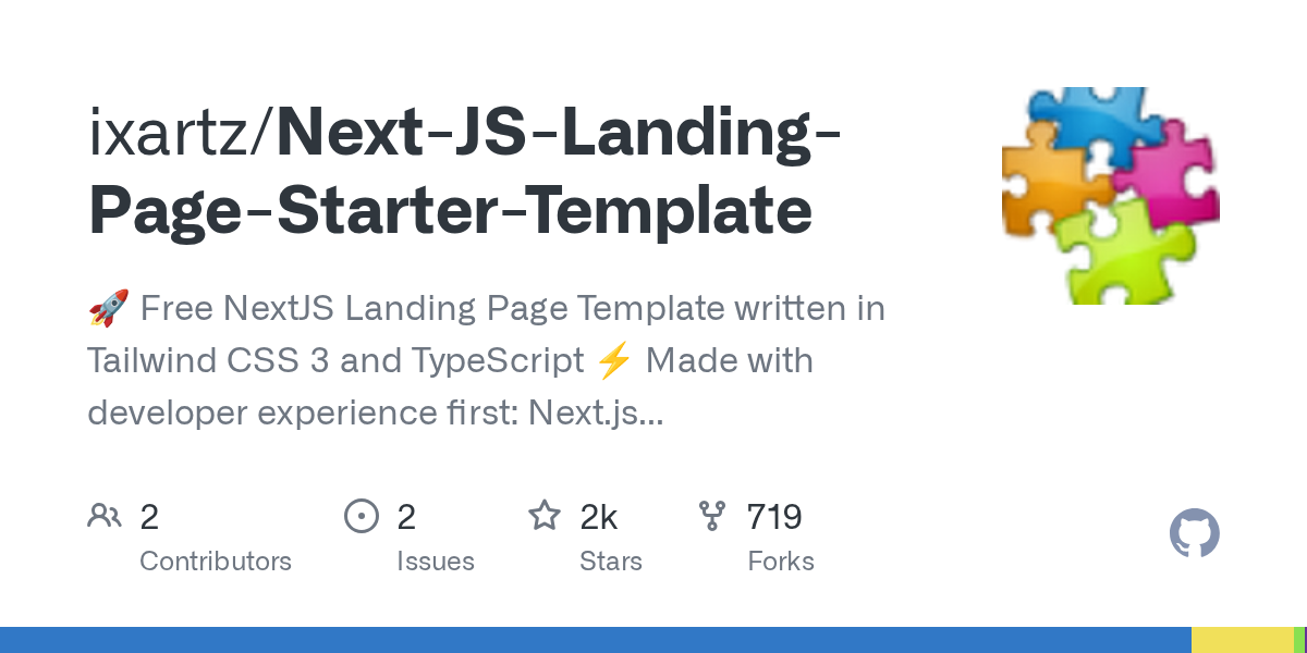 Preview of Next.js Landing Page Starter