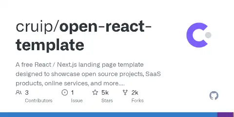 Preview of Open React Template
