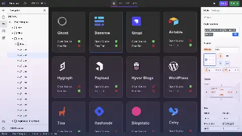 Preview of Webstudio