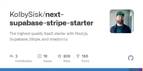Preview of Next Supabase Stripe Starter