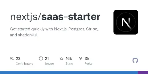 Preview of Next.js SaaS Starter