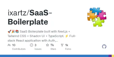 Preview of SaaS Boilerplate by ixartz