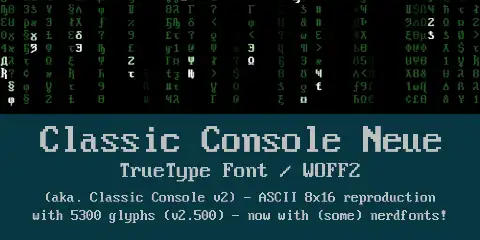 Preview of Classic Console Neue