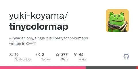 Preview of tinycolormap