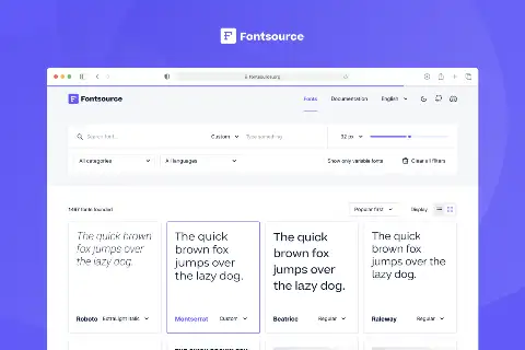 Preview of Fontsource