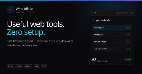 Preview of WebUtils.io