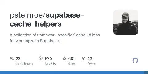 Preview of Supabase Cache Helpers