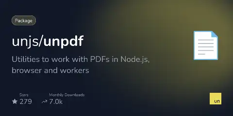 Preview of unpdf