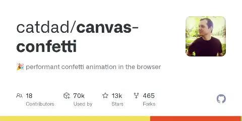 Preview of canvas-confetti
