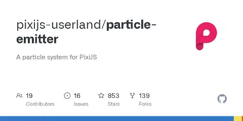 Preview of PixiJS Particle Emitter