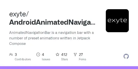 Preview of AndroidAnimatedNavigationBar