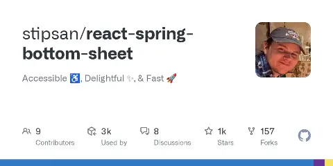 Preview of react-spring-bottom-sheet