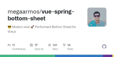 Preview of vue-spring-bottom-sheet
