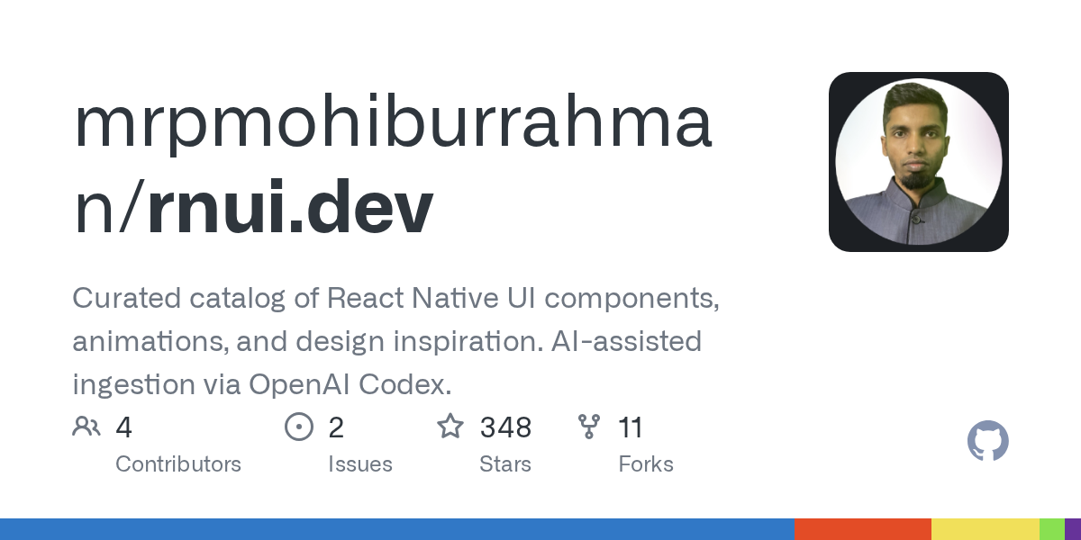Preview of awesome-react-native-ui
