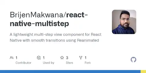 Preview of react-native-multistep