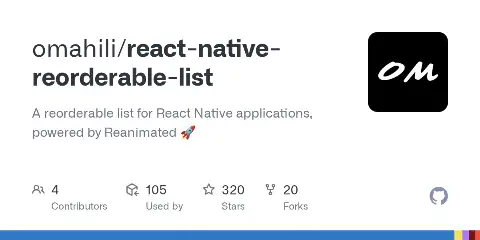 Preview of react-native-reorderable-list