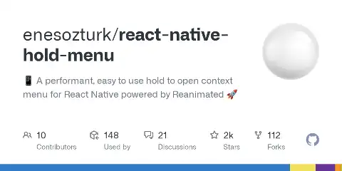 Preview of react-native-hold-menu