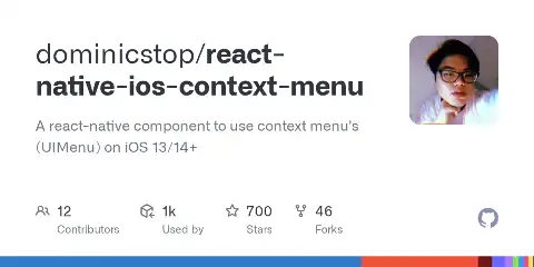 Preview of react-native-ios-context-menu