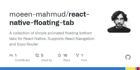 Preview of react-native-floating-tab