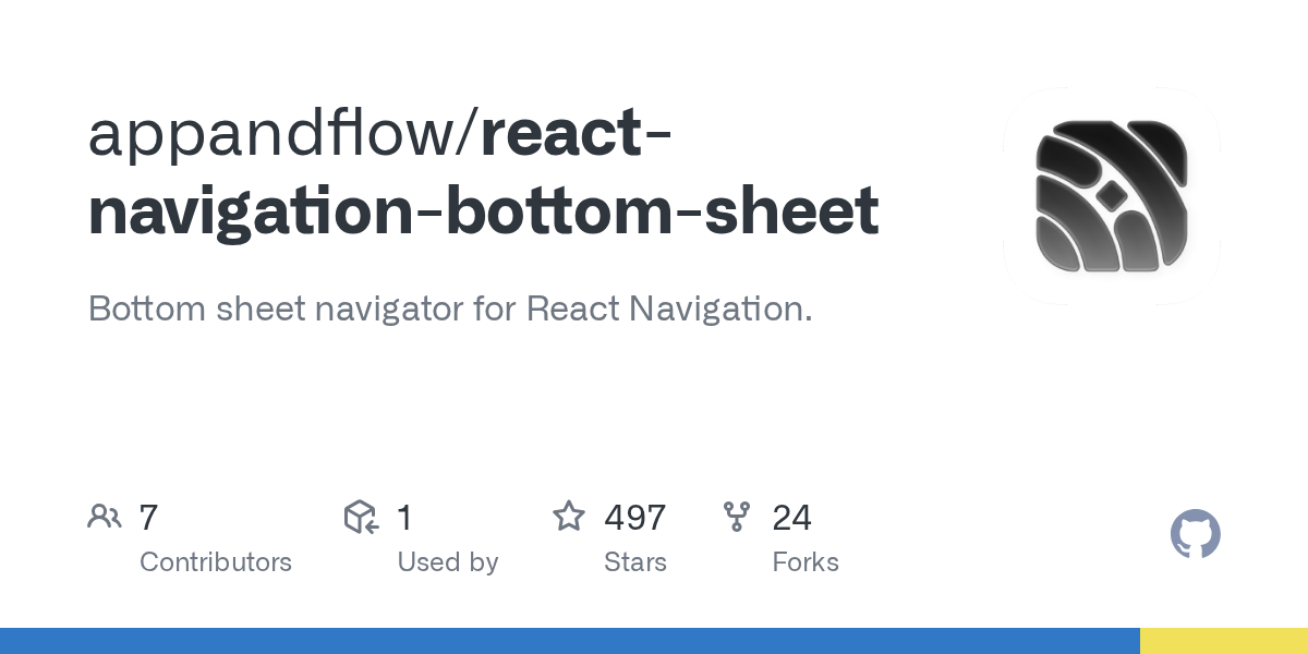 Preview of react-navigation-bottom-sheet