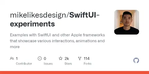 Preview of SwiftUI-experiments