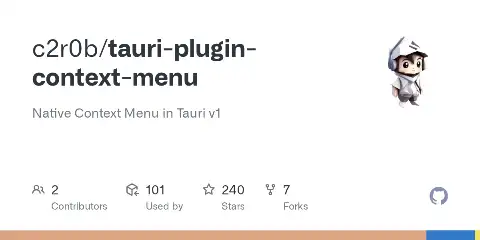 Preview of tauri-plugin-context-menu