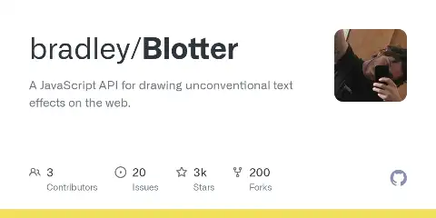 Preview of Blotter.js