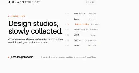 Preview of Just a Design List