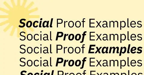 Preview of Social Proof Examples