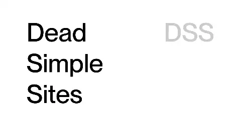 Dead Simple Sites preview