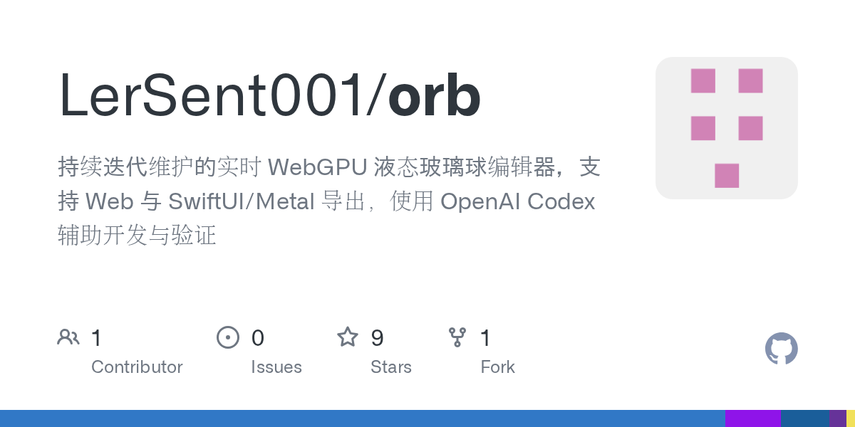 Liquid Orb Editor preview
