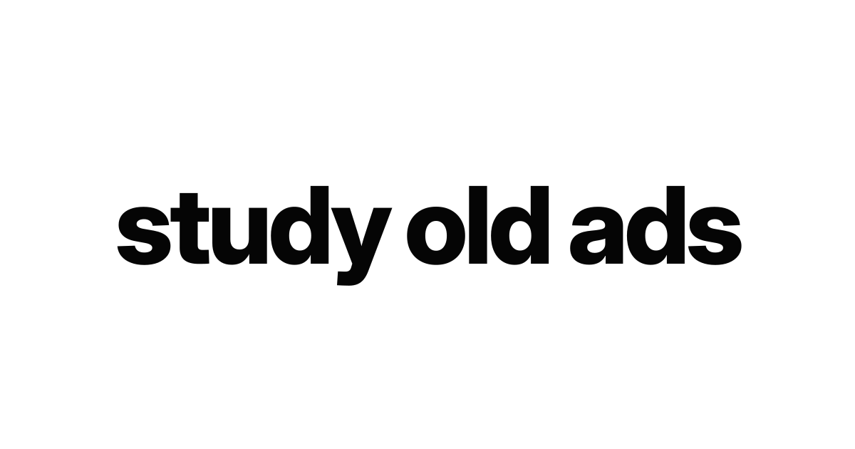 Preview of Study Old Ads
