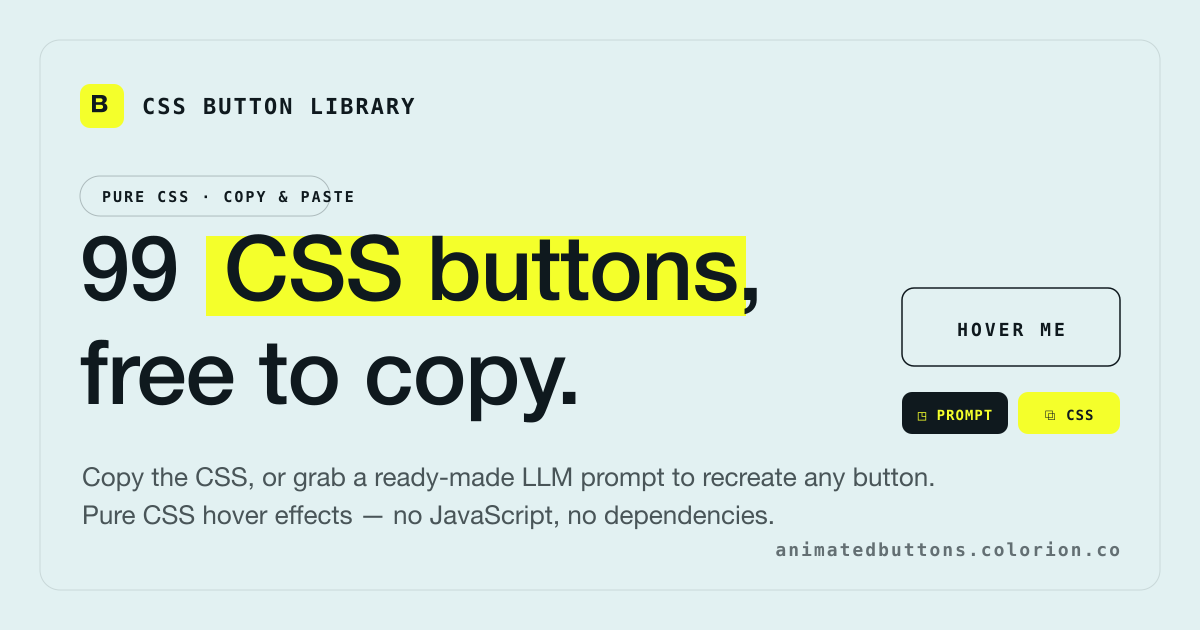 Preview of CSS Button Library