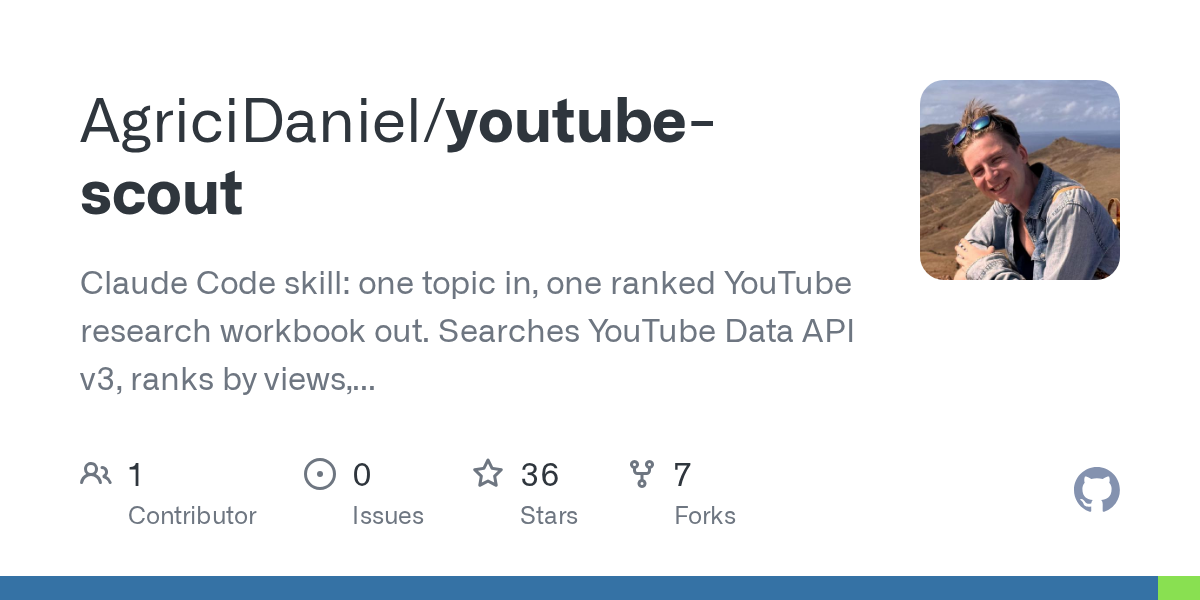 Preview of YouTube Scout