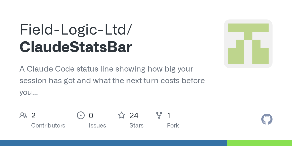 Preview of ClaudeStatsBar