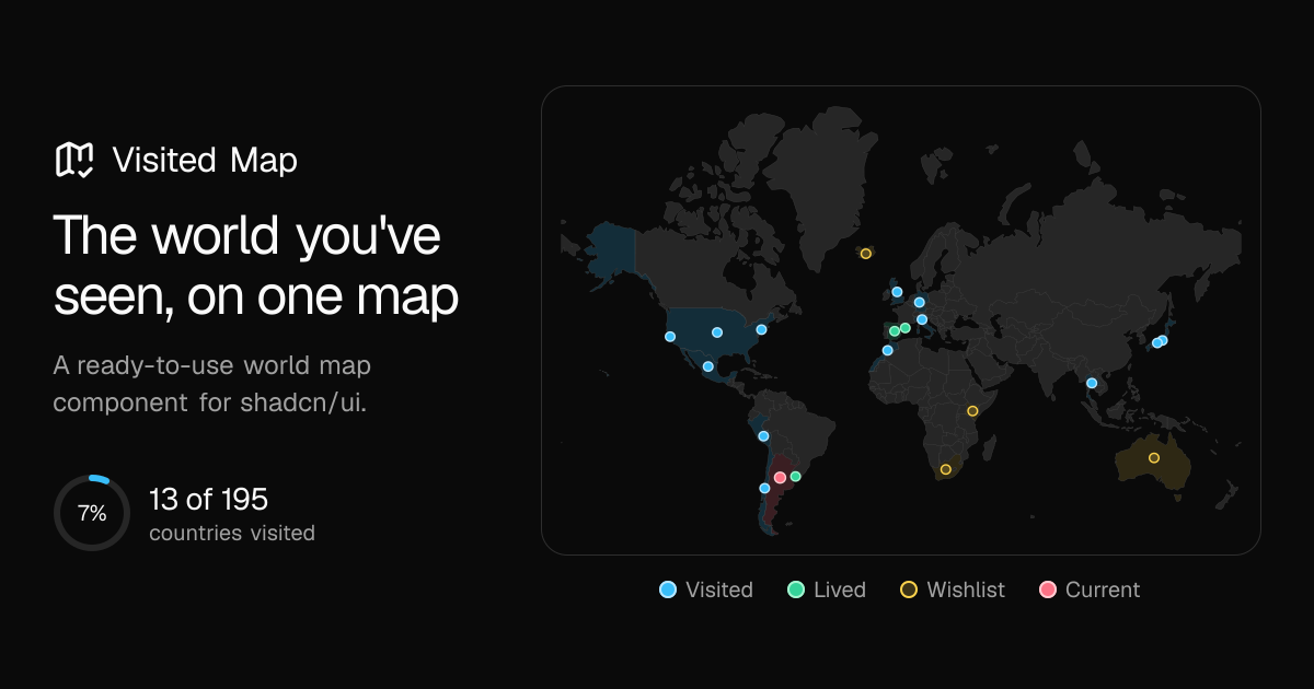 Preview of Visited Map