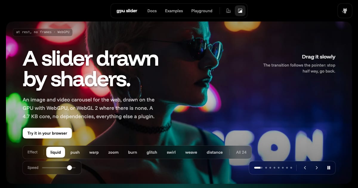 Preview of gpu slider
