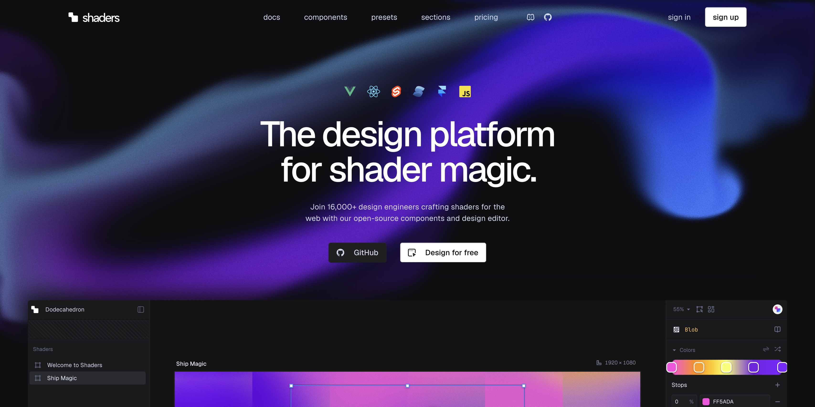 Preview of Shaders
