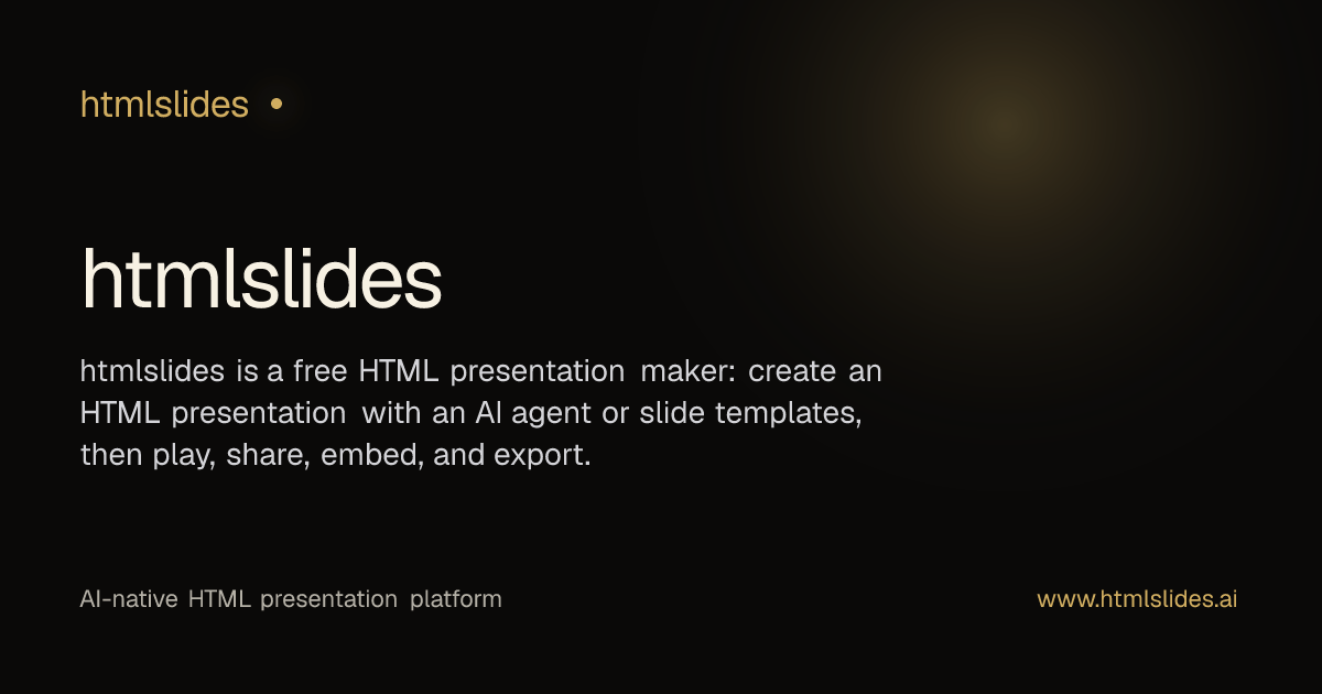 Preview of HtmlSlides