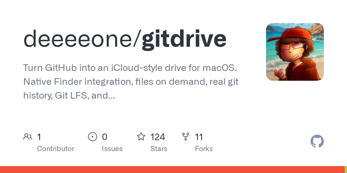 Preview of GitDrive